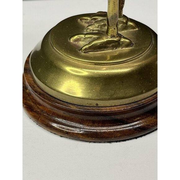 Brass Egret Crane Mid Century Modern 13.5 Inches tall MCM - Picture 11 of 16